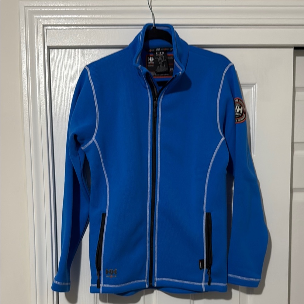 Helly Hansen Vibrant Blue Jacket with White Trim new small